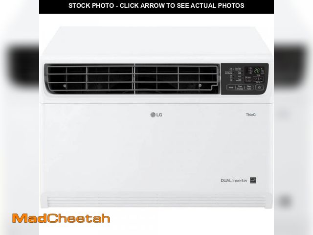 Lot 74-12396261 - LG 14,000 BTU (DOE) 115 Volt Dual Inverter Smart Wi-Fi Enabled Window Air Conditioner, Cools 700 sq....