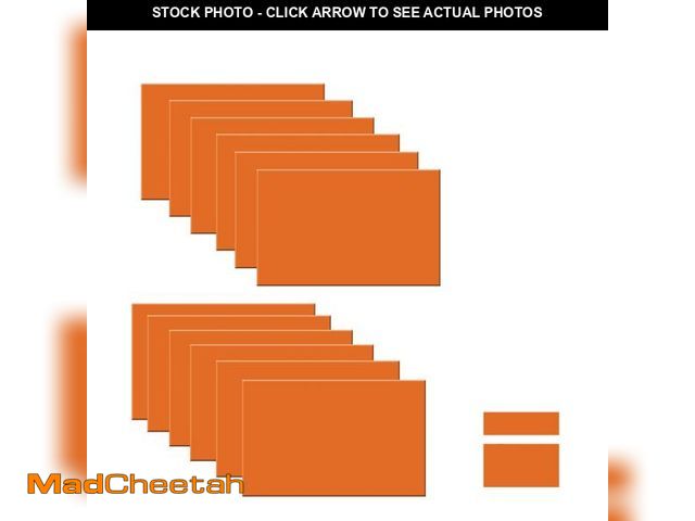Lot 74-11559138 - XLNT TECH Engraving Blank Materials ABS Double Color Plastic Sheet, Orange/White (7" x 11" x .040", ...