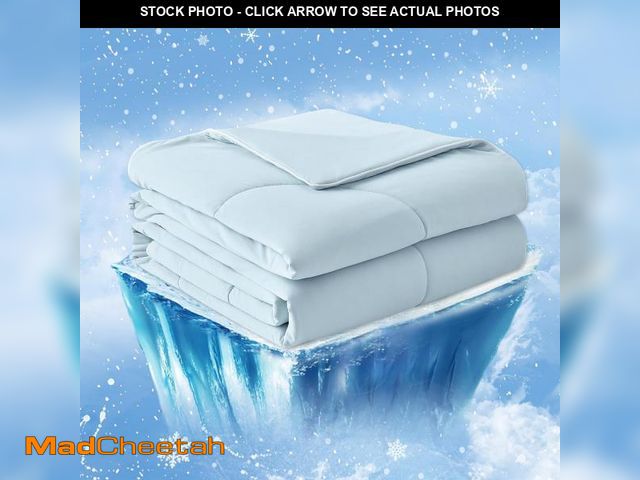 Lot 74-11905855 - Cozy Bliss Cooling Comforter King Size, Cooling Blankets for Hot Sleepers and Night Sweats, Blue Sum...