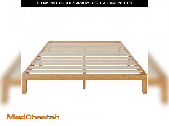 Lot 74-12417939 - *SEE DETAILS* Yapamar Wood Bed Frame, Wooden Platform Bed Frame Mattress Foundation with Support Sla...