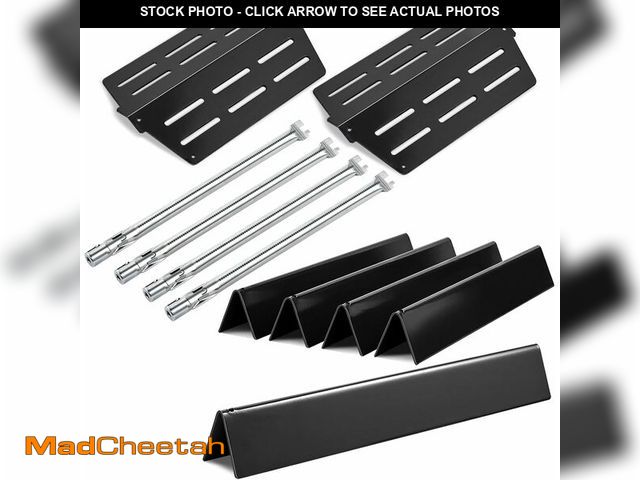 Lot 74-13040242 - (MISSING PIECES) Genesis E-330 Grill 4 Burner 62752 7620 Flavorizer Bars 65505 Heat Deflectors Repla...