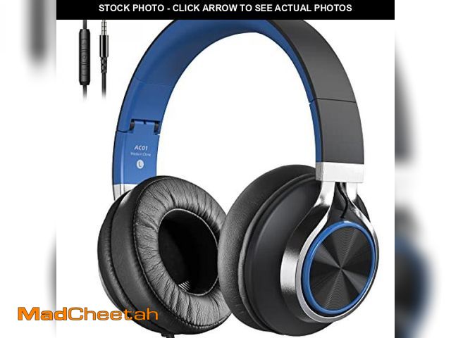 Lot 74-12325078 - COOSII AC01 Over-Ear Headphones Wired, Passive Noise Isolating Corded Stereo Headsets with Mic Volum...