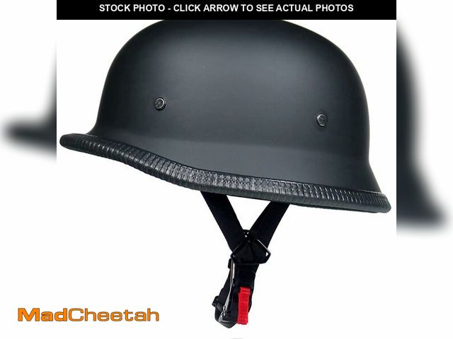 Lot 74-14150623 - Motorcycle Helmet, Aircraft Style, Black (M) - UNUSED