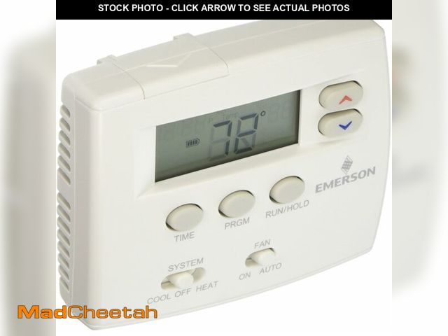 Lot 74-13777554 - White-Rodgers Emerson 1F80-0224 Single Stage 24 Hour Programmable Thermostat,Blue - UNUSED
