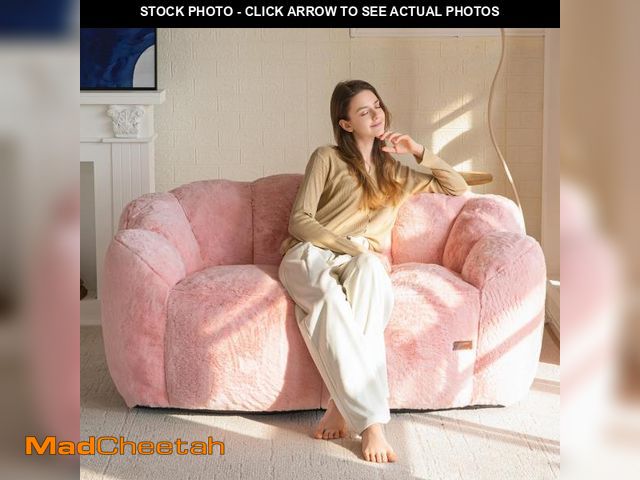Lot 74-12243744 - MAXYOYO Bean Bag Chair for Adults, Loveseat Floral Shaped Bean Bag Sofa, Ultra Soft Love Seat Mini S...