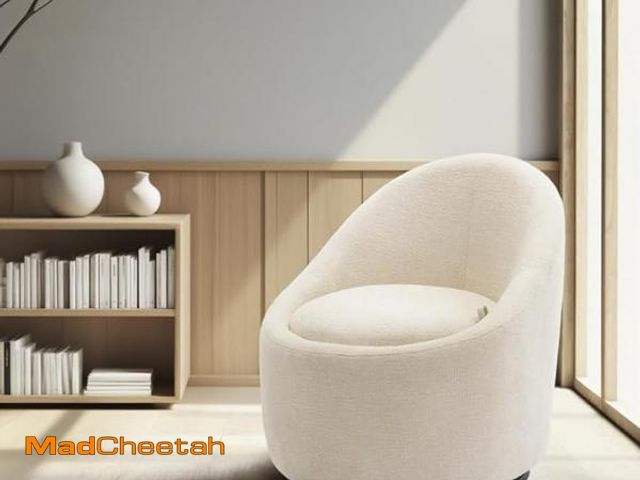 Lot 74-12488653 - Swivel Barrel Accent Chair Set of 2, 360 with Hidden Storage, Modern Small Round Accent Chair for Li...