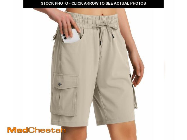 Lot 74-14335284 - Hugut Women's 9" Hiking Cargo Shorts Quick Dry Lightweight Summer Shorts for Camping Travel Golf 6 P...