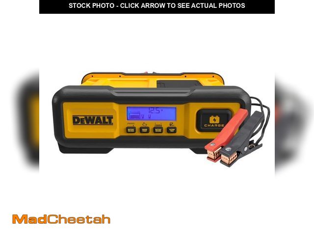Lot 74-12516769 - DEWALT Professional 30 Amp Battery Charger, 3 Amp Battery Maintainer with 100 Amp Engine Start - UNU...