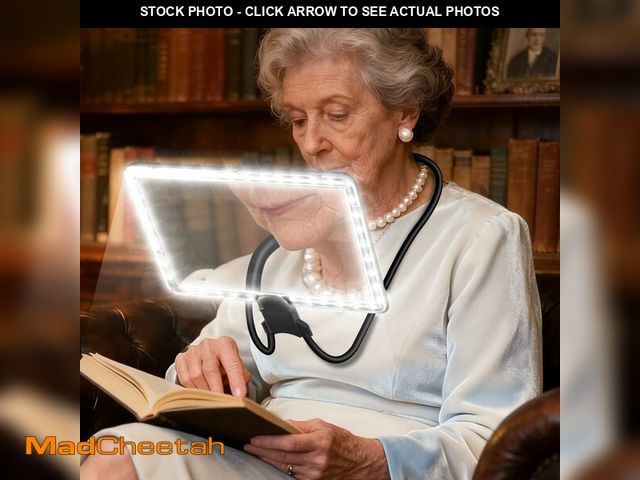 Lot 74-13621386 - 5X Neck Magnifying Glass with Light, Magnifier with Light Hands Free, Full Book Page Magnifier with ...