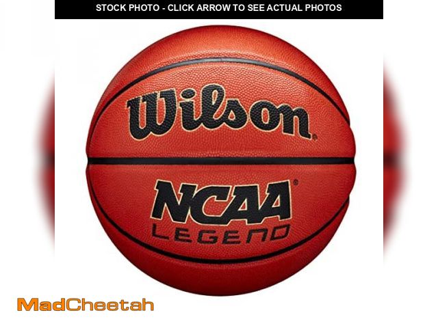 Lot 74-12397084 - Wilson NCAA Legend Basketball - Size 6 - 28.5", Orange/Black - UNUSED