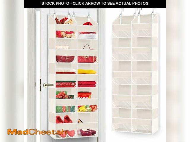 Lot 74-12715715 - Over the Door Organizer 5 Tiers,Extra Large Behind Door Storage of 10 Compartments,80 lbs Weight Cap...