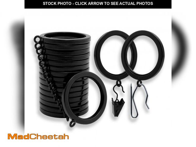Lot 74-12213790 - BlastHomeÃÂ® Luxury Curtain Rings Ã¢â¬â Premium Metal with Quiet, Smooth Nylon Inserts Ã¢â¬â ...