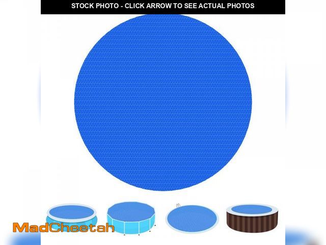 Lot 74-11984124 - Solar Pool Cover, 8 FT Round Solar Blanket, Circle Floating Thermal Insulation Pool Bubble Covers fo...
