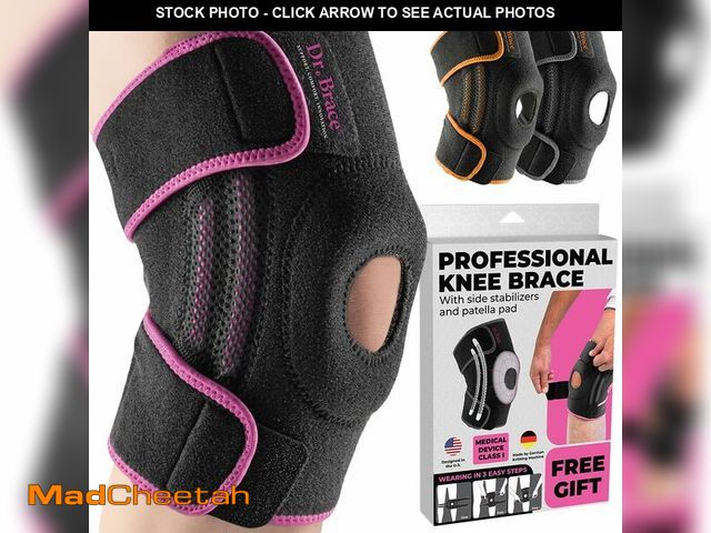 Lot 74-14047016 - DR. BRACE ELITE Knee Brace with Side Stabilizers &amp; Patella Gel Pads for Maximum Knee Pain Suppor...
