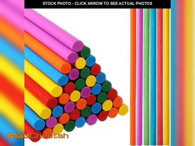 Lot 74-12176526 - 48 Pack Rhythm Music Sticks Wood Classroom Music Rhythm Sticks Colorful Wood Sticks Percussion Instr...