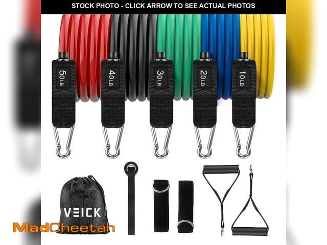 Lot 74-12314766 - VEICK Resistance Bands, Exercise Bands, Workout Bands, Resistance Bands for Working Out with Handles...
