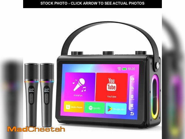 Lot 74-13544712 - Karaoke Machine for Adults, Built-in 10.1" HD Lyrics Screen, Supports WiFi Bluetooth HDMI USB and TF...