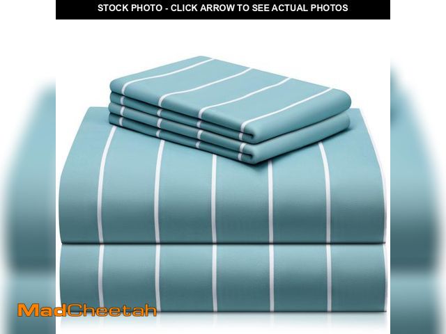 Lot 74-12412163 - LuxClub 4 PC Queen Size Sheet Set Bed Sheets, Breathable Luxury Deep Pockets 16" Wrinkle Free Coolin...