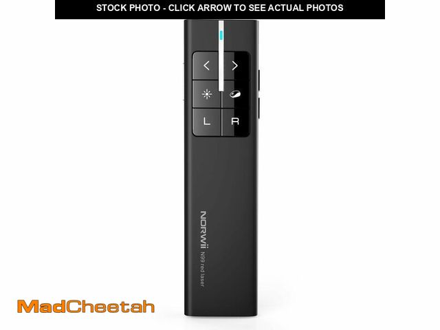 Lot 74-12715439 - Norwii Wireless Presenter Remote for PowerPoint, Presentation Remote Control Clicker with Complete A...