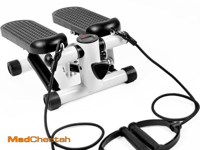 Lot 74-12137404 - YSSOA Mini Stepper with Resistance Band, Stair Stepping Fitness Exercise Home Workout Equipment for ...