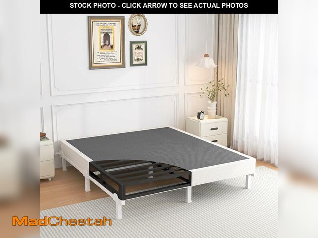 Lot 74-13073843 - ROIL 7 Inch Full Size Box Spring, Heavy Duty Metal Bed Base Mattress Foundation with Fabric Cover, 3...