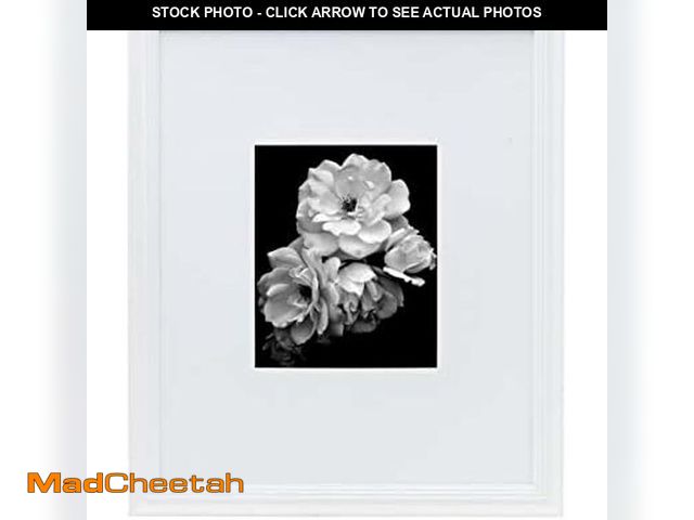 Lot 74-13734017 - Studio Nova Picture Frame Displays 8 x 10 Photos 16 x 20 Without Mat, White - UNUSED