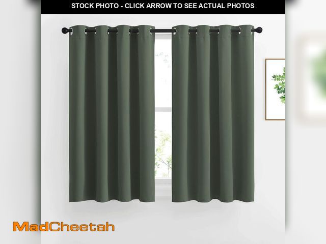 Lot 74-13718042 - NICETOWN Bedroom Blackout Curtains &amp; Drapes - Window Treatment Thermal Insulated Solid Grommet V...