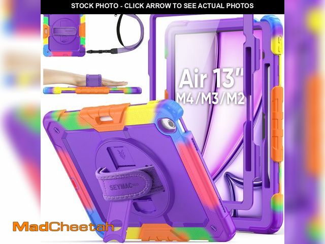 Lot 74-14052677 - SEYMAC stock Case for iPad Air 13-inch M4-M2 2026-2024 (Gen 8-6), Shockproof Heavy Duty Case with Sc...