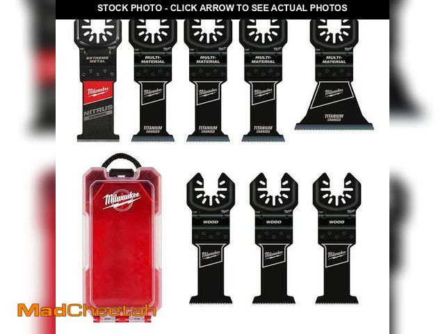 Lot 74-14612734 - Milwaukee Oscillating Multi-Tool Blade Set (8-Piece) 49-10-9208 - UNUSED