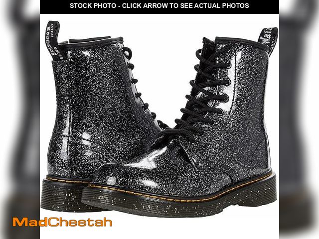 Lot 74-14286421 - Dr. Martens Kids' 1460 Patent Leather Lace Up Boots, 5 Big Kid, Black Cosmic Glitter, Size: 5 M / 6 ...
