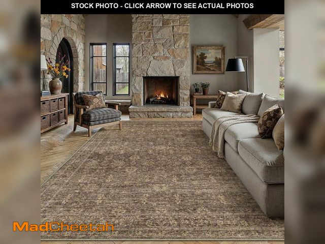 Lot 74-13743263 - BERTHMEER 9'x12' Area Rugs for Living Room Bedroom Office Dining Room Farmhouse Large Vintage Non Sl...