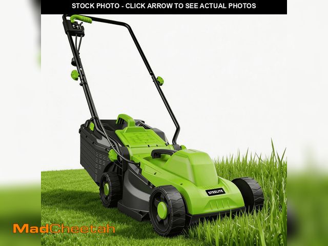 Lot 74-14259835 - Steelite 13 Inch 11-Amp Corded Electric Lawn Mower, Corded Push Lawn Mower with 5-Position Cutting H...