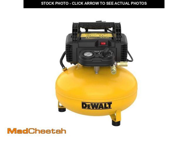 Lot 74-12795064 - DEWALT 6 gal. 165 PSI Portable Electric Pancake Air Compressor - USED