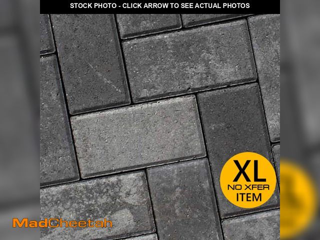 Lot 74-12683353 - interlock Holland 8.5 in. x 4.25 in. x 2.375 in. Rectangle Moonlight Gray FM Concrete Paver ( 280-pi...