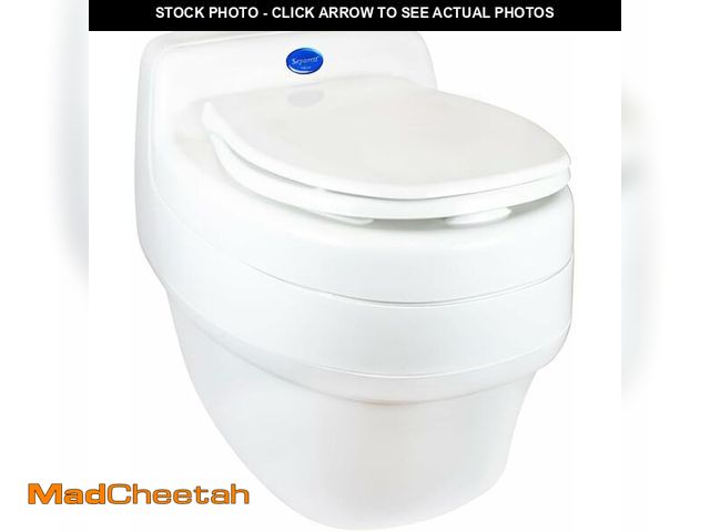 Lot 74-13697106 - Separett Villa Urine-Separating Compost Toilet | No Additives or Mixing Needed | High-Capacity Desig...
