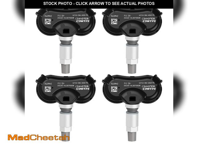 Lot 74-12460282 - TPMS Sensor, 315MHZ Tire Pressure Monitor System 4-Pack For 2008-2017 Honda |Acura Replace#42753SNAA...