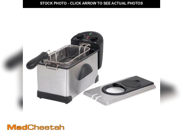 Lot 74-12557649 - *DIRTY/GREASY* Premium LEVELLA 3.2 Qt. Stainless Steel Deep Fryer with Fry Basket *DIRTY/GREASY*  - ...