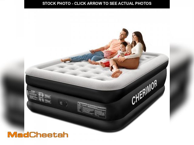 Lot 74-12219937 - Queen Air Mattress with Built-in Pump, 18" Raised Comfort, 48Hr Leak-Proof Test, Upgraded Honeycomb ...