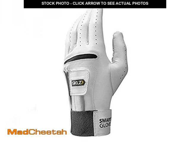 Lot 74-12331707 - *SEE DETAILS* SKLZ Men's Smart Glove Left Hand Golf Glove, Large, White *SEE DETAILS*  - USED