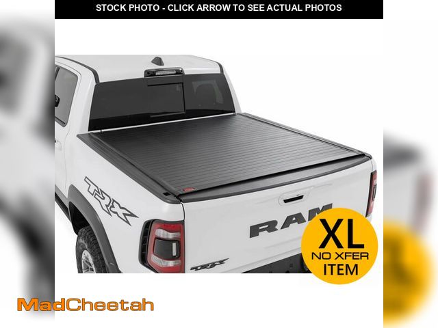 Lot 74-13789774 - Rough Country Hard Roll-Up Tonneau Cover for Ram 1500 (2019-2026) &amp; TRX (2021-2024) - Aluminum T...