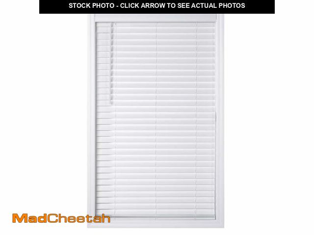 Lot 74-12884243 - Better Homes &amp; Gardens 2" Cordless Faux Wood Horizontal Blinds, White, 35" W x 48" L - UNUSED