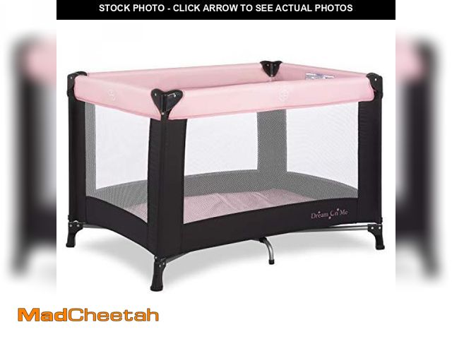 Lot 74-12168972 - Dream On Me Nest Portable Playard in Pink with Carrybag an Shoulder Strap, Lightweight, Packable and...