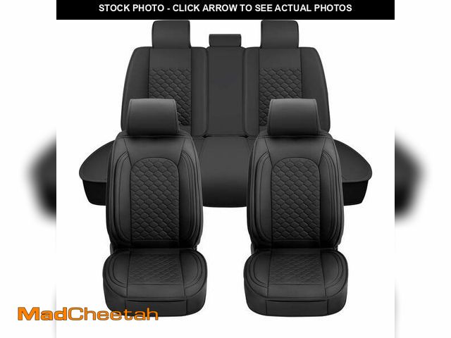 Lot 74-13054793 - Elantrip Car Seat Cover Full Set Luxury Faux Leather with Diamond Quilted Design, Waterproof for Car...