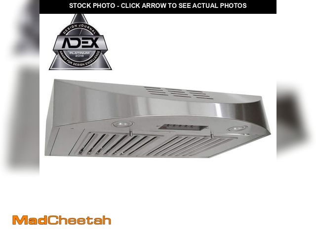 Lot 74-12663549 - KOBE Range Hoods 30 in. 400 CFM Ductless Recirculating Under Cabinet Range Hood in Stainless Steel -...