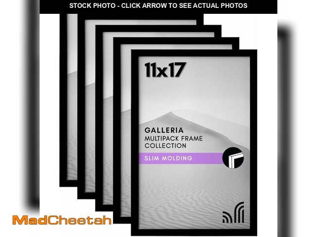 Lot 74-12543829 - Americanflat 11x17 Picture Frame with Polished Plexiglass - Set of 5 - Galleria Collection - Picture...