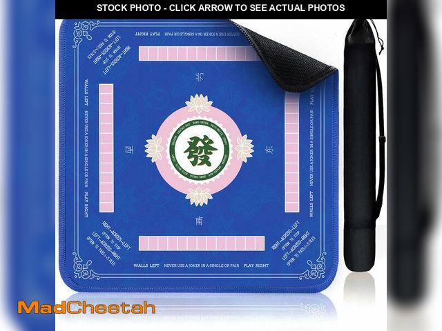 Lot 74-13576168 - VKX Mahjong Mat, Non-Slip Noise Reduction Gaming Mat 31.5x31.5 Inch, Neoprene Mahjong Table Mat for ...