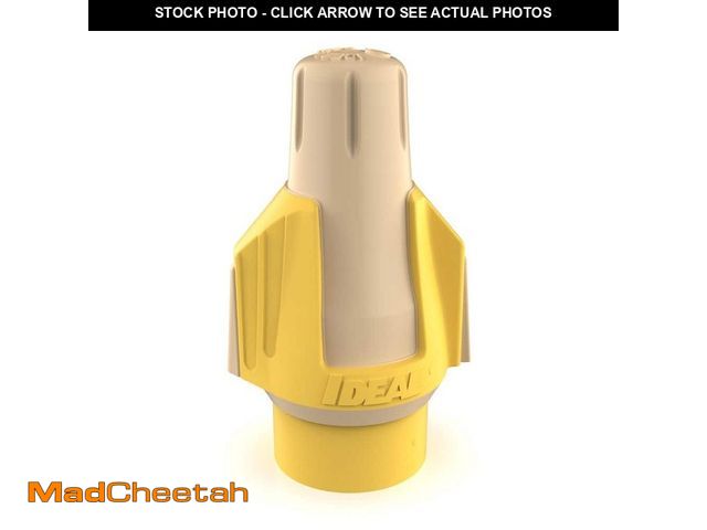 Lot 74-12864029 - IDEAL Twister ProFLEX PLUS Tan/Yellow Wire Connector, Jar of 500 - UNUSED