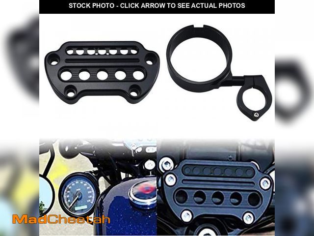 Lot 74-11559070 - WOWTK Side Mount Instrument Bracket+Speedometer Relocation Cover fits for Harley Sportster XL Models...