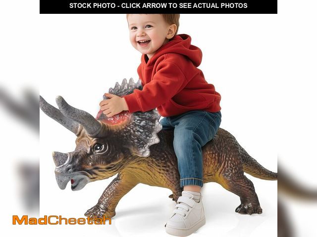 Lot 74-13569780 - Gzsbaby Dinosaurs King Giant Triceratops Dinosaur Toy Ã¢â¬â 32 inches Realistic Lifelike Dinosaur...