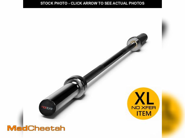 Lot 74-12898323 - CAP Barbell 2" Olympic Solid 6 ft Bar, Bronze Bushings, Black - UNUSED